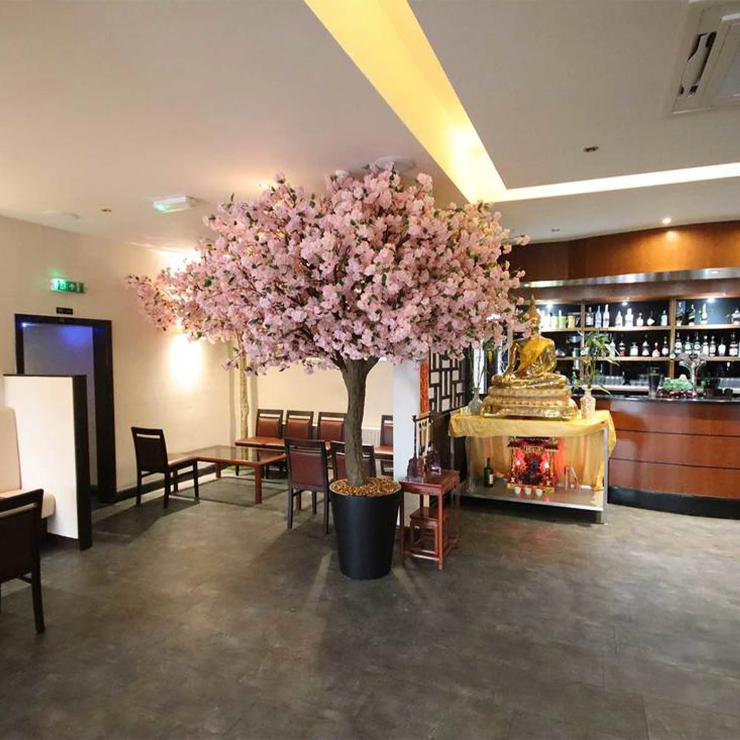 

Custom DIY 3-12m Large Whit Pink Cherry Flower Branch Tree Japanese Artificial Cherry Blossom Tree For Hotel Restaurant Decor