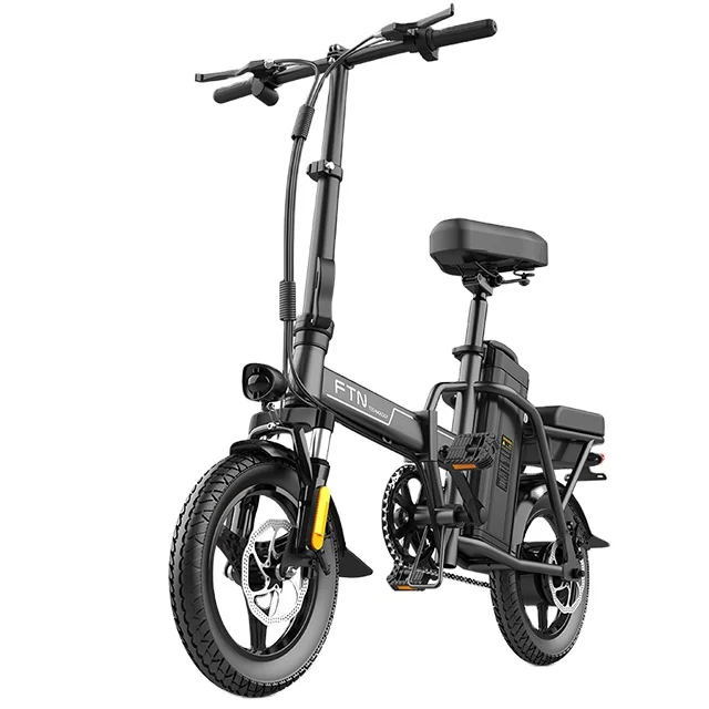 

15aH battery 48V/350W electric foldable bike coswheel portable electric bicycle, White/black