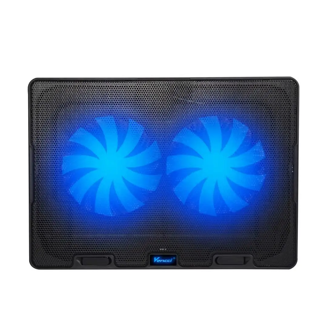 

Height adjustable foldable usb plastic double fans laptop cooler cooling pad