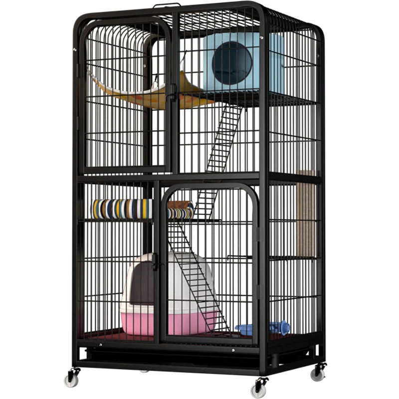 

Wholesale 3 layers tube pet cat enclosures / folding Cat Cage breeding veterinary cat cages for sale Cheap, White,black,pink