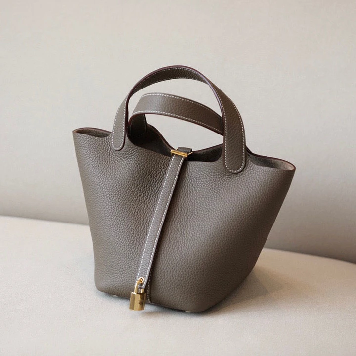 

High grade leather women's bag portable vegetable basket Brand New Bags Ladies Brand Women Handbags With High Quality