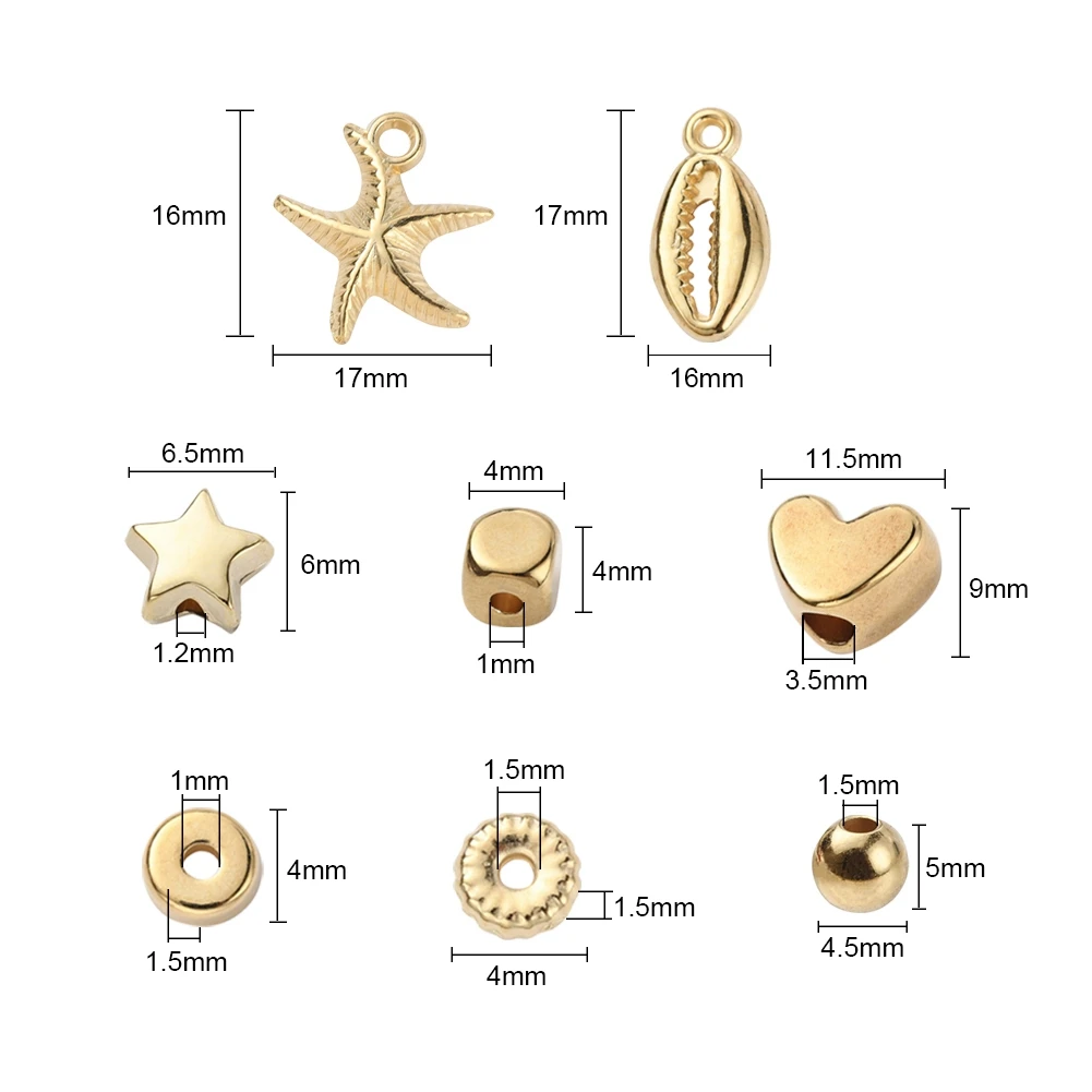 

PandaHall Golden Plated Metal Beads And Finding DIY Jewelry Making Kits