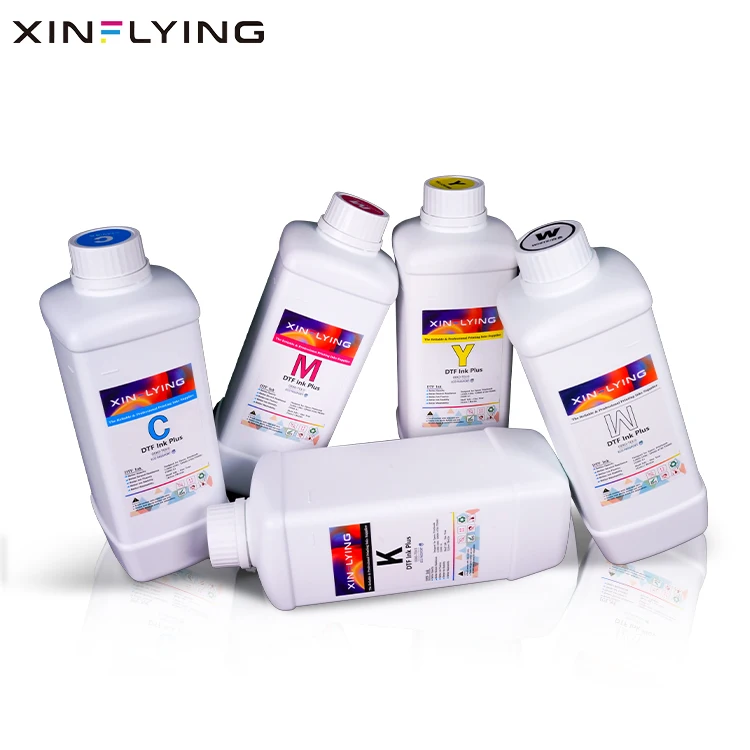 

Factory Price Multi Color Xinflying Good Quality CMYK 1000ml White Ink Circulation System For DTF Printer DTF INK Plus