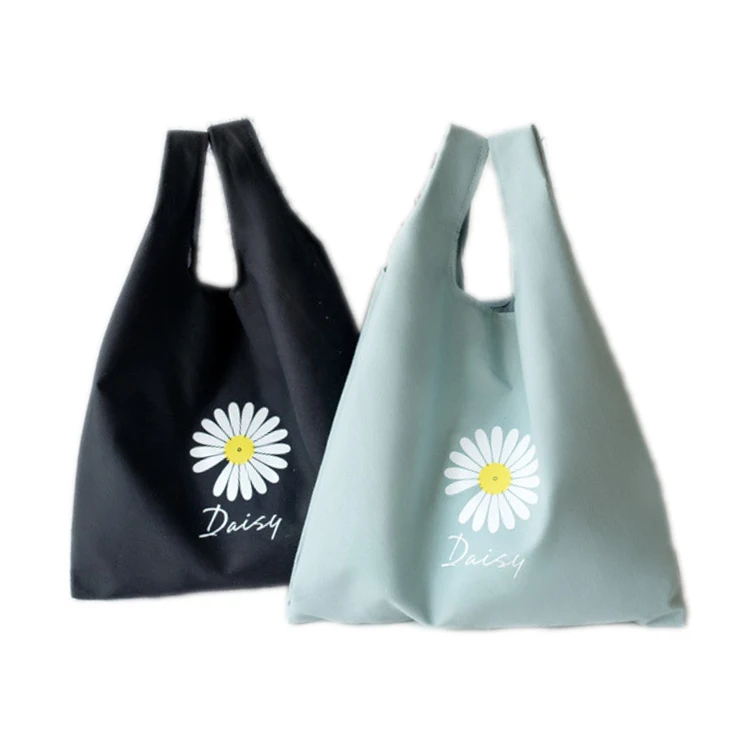 

2 in 1 fashion cheap price ladies canvas tote bag wholesale mini custom hand bags with logo, Black