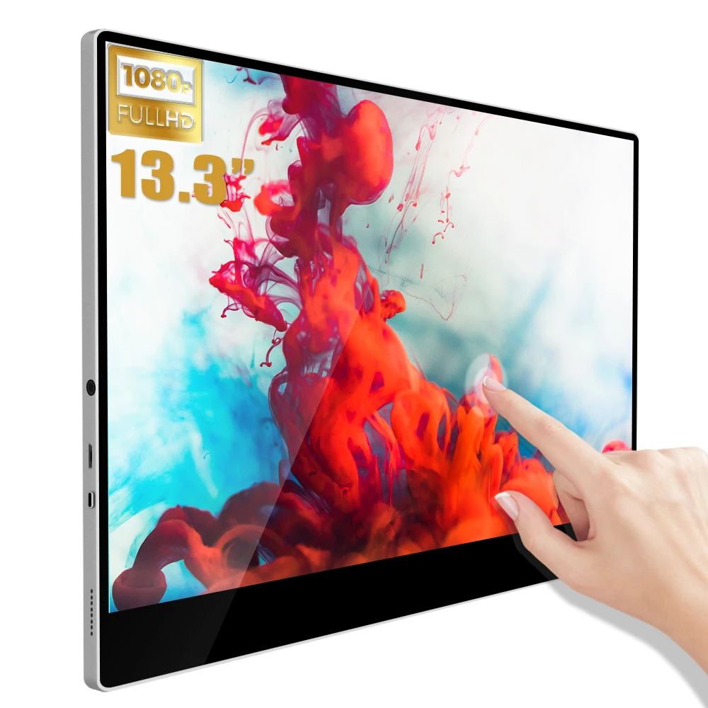 

Lcd Panel Portable Computer Display  Full Hd 1080p Monitor 13 Inch Lcd Monitor Usb Type C Business 1920*1080 Capacitive