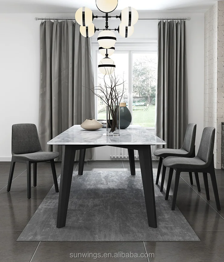 Hotel Dining Room Chair Velvet Upholstered Ash Wood Gray Fabric Dining Chair Modern Buy Dining