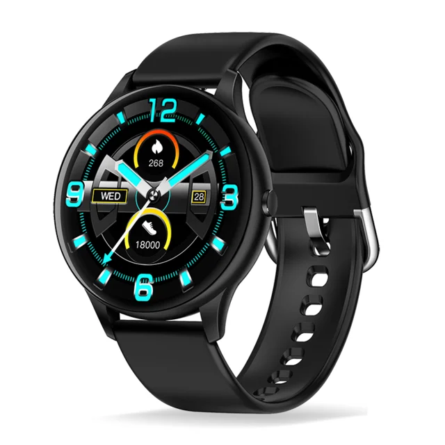 

Smart Watch K21 Thermometer Waterproof Blood Pressure Fitness Tracker Round Women Men Sport Bracelet Smartwatch For Android IOS