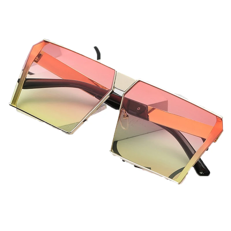 

Eyewear Fashion Square Sunglasses Metal Frame Sun glasses Shades Custom Brand Hot sale Fashionable girl sunglasses hip-hop style, Colors