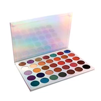 

New Professional High Pigment Cosmetic Lady Makeup 35 Color Blending Matte Shimmer Glitter Eyeshadow Palette Private Label