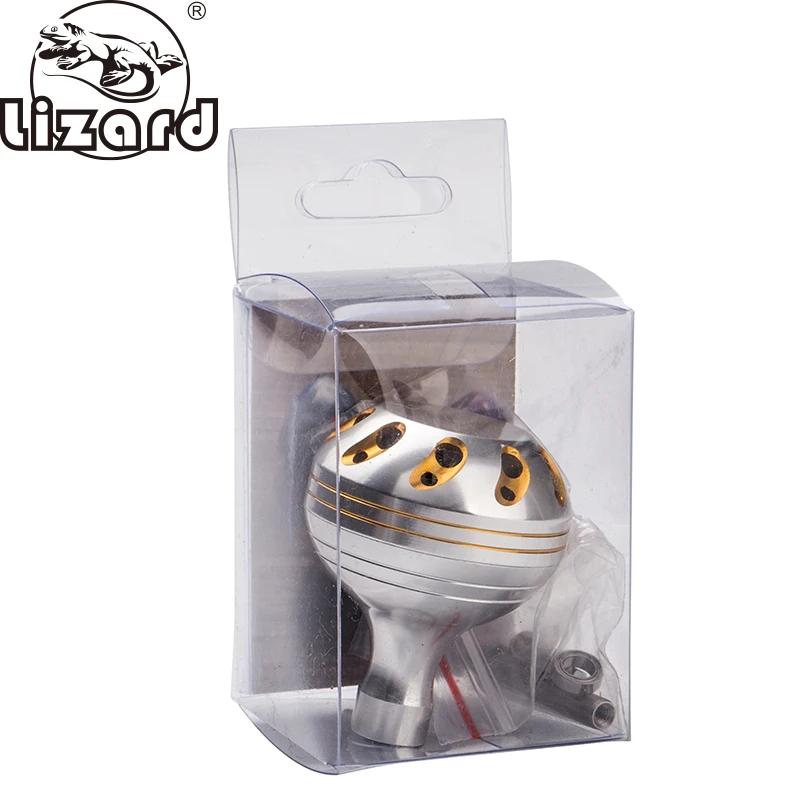 

Lizard Fishing Reel Handle Knob For Spinning Reel Alloy Material For All Size High Quality Fishing Reel Knob, Silver