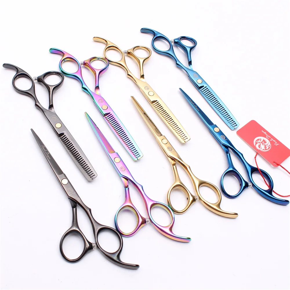 

Professional Hairdressing Scissors High Quality Stainless Steel Hair Cutting Shears Thinning Barber Scissor Set For Barber