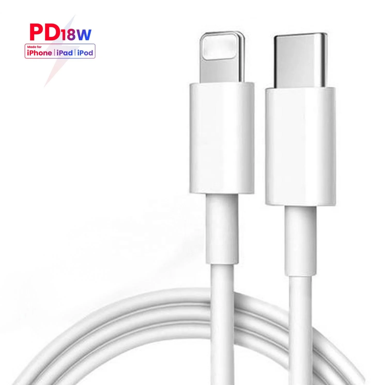 

Jmto Pd 18W Fast Charging Data Cable Charger Usb C For Iphone Cavo Kabel Kablo, White