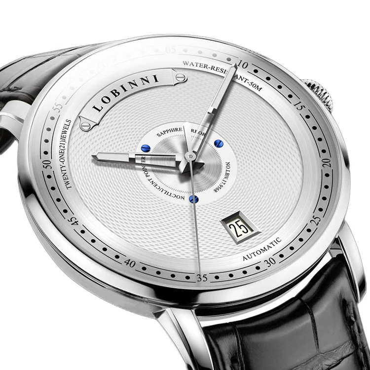 

Lobinni 16050 Luxury brand watch for men Minimalist automatic wrist watches relojes hombre Jam Tangan Pria, 4 colors