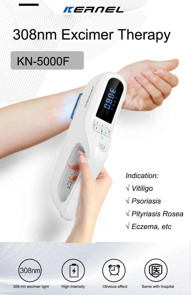 Handheld Excimer 308 Nm Laser For Vitiligo Psoriasis Dermatitis