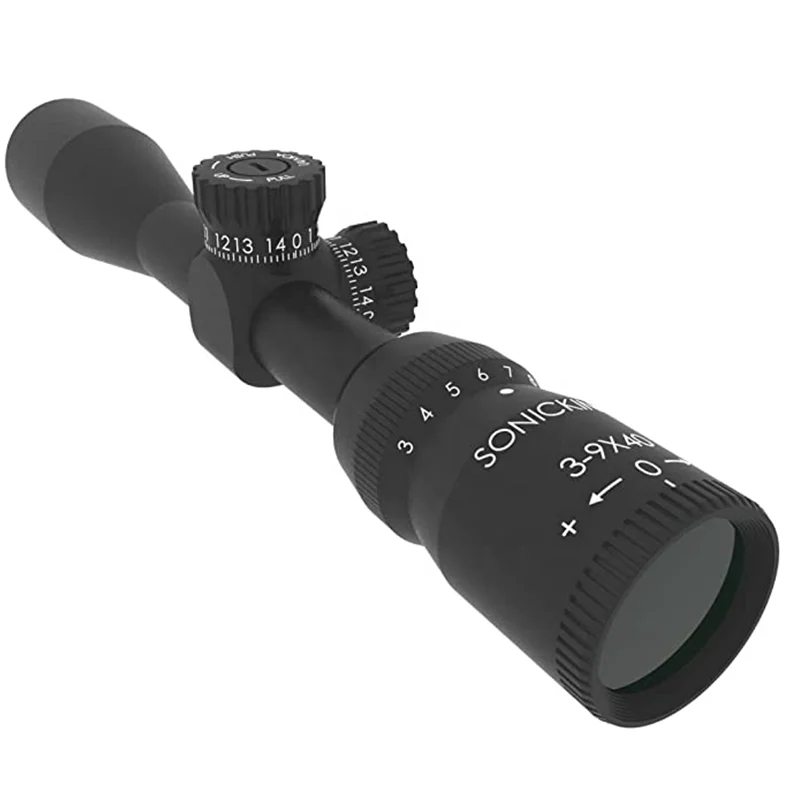 

3-9x40 1/4 MOA Riflescope Optical Scope Telescopic Sight Shooting For Air Rifle Airsoft Pneumatics, Matte black