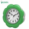 flower shape bling bling dial melody plastic table alarm clock for gift