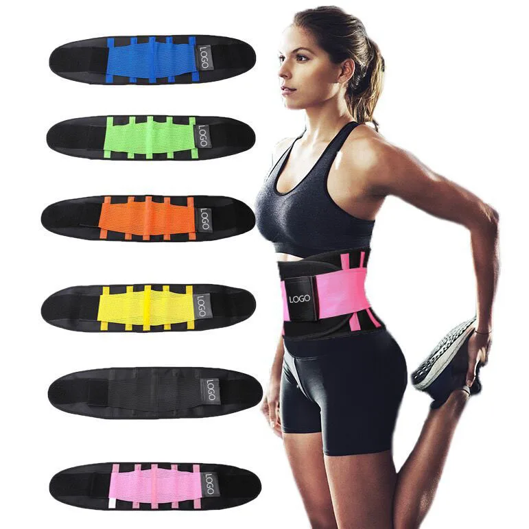 

Dropshipping Products Fitness Belt Waist Trimmer Contouring Wrap Lumbar Traction Belt Back Brace for Lower Back Pain, Blue, yellow, pink, black