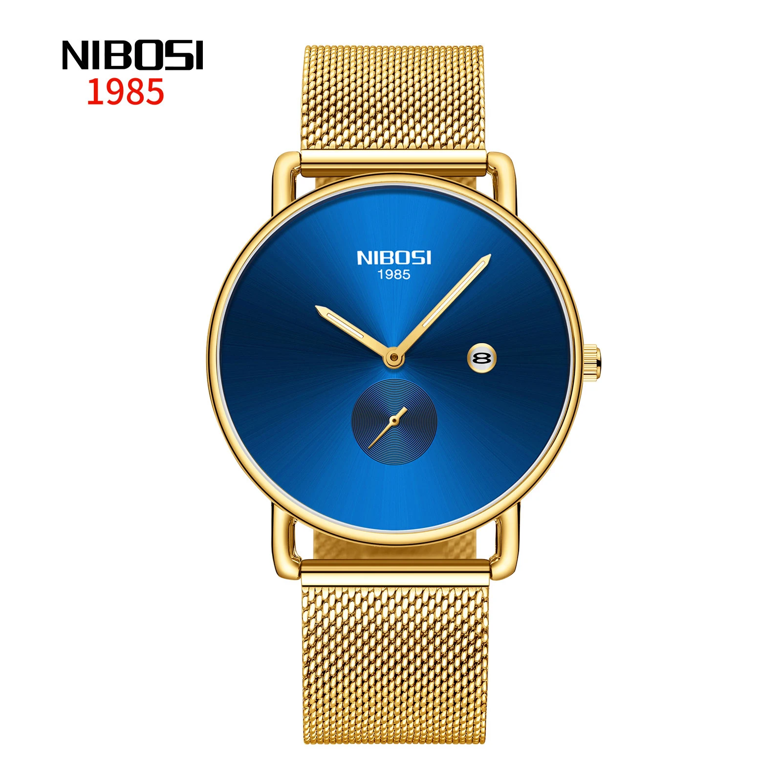 

Free Shipping NIBOSI 2365 Fashion Casual Quartz Men Watch Waterproof Ultra Thin Mens Watches Sports Men Wrist Watches