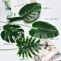 

Monstera Scindapsus Green Leaves Artificial Leaf Simulation Artificial Flower Plants for Gardening Christmas Decoration