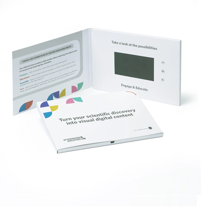 
2019 Lcd screen tft Video greeting card,advertisement lcd autodyne video brochure,business LCD card 