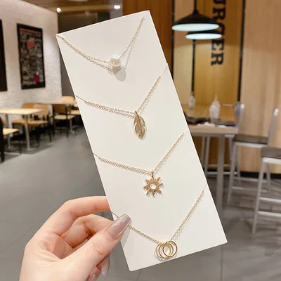

Ins Simple Elegant Sun New Women's Design Necklace Clavicle Chain Pendant Choker Jewelry, As picture