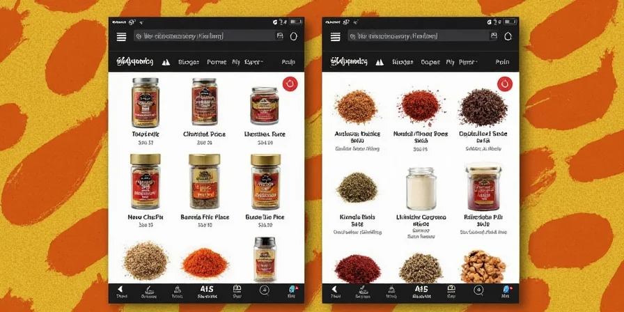 Spice rack before and after organization