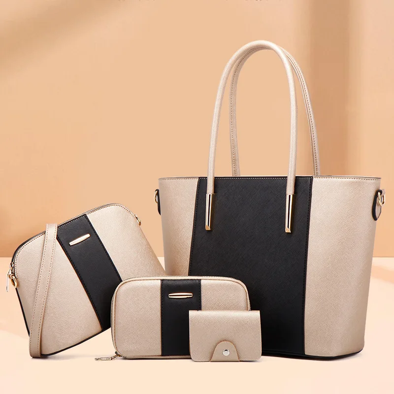 

2022 new fashion women crossbody handheld bag large capacity 4 sets women's tote bag purses and handbags