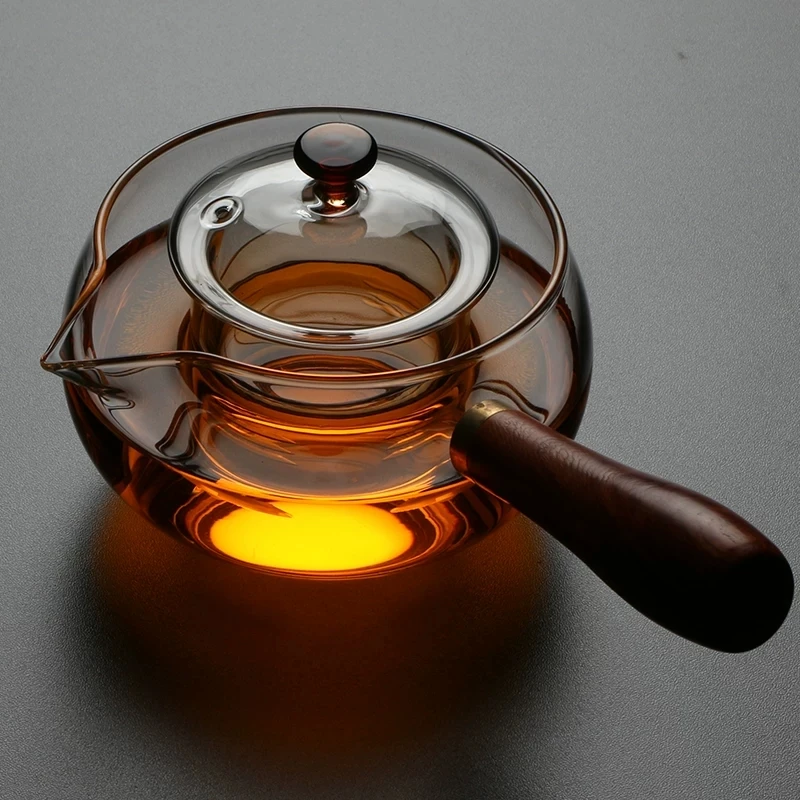 

2018 new Heat resistant borosilicate glass tea pot, Clear