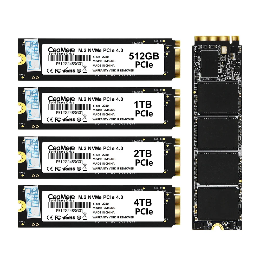 

CeaMere M.2 PCIE NVME 4.0 High-Speed 2280 SSD 1TB SSD For Desktop Laptop internal solid state disk m.2