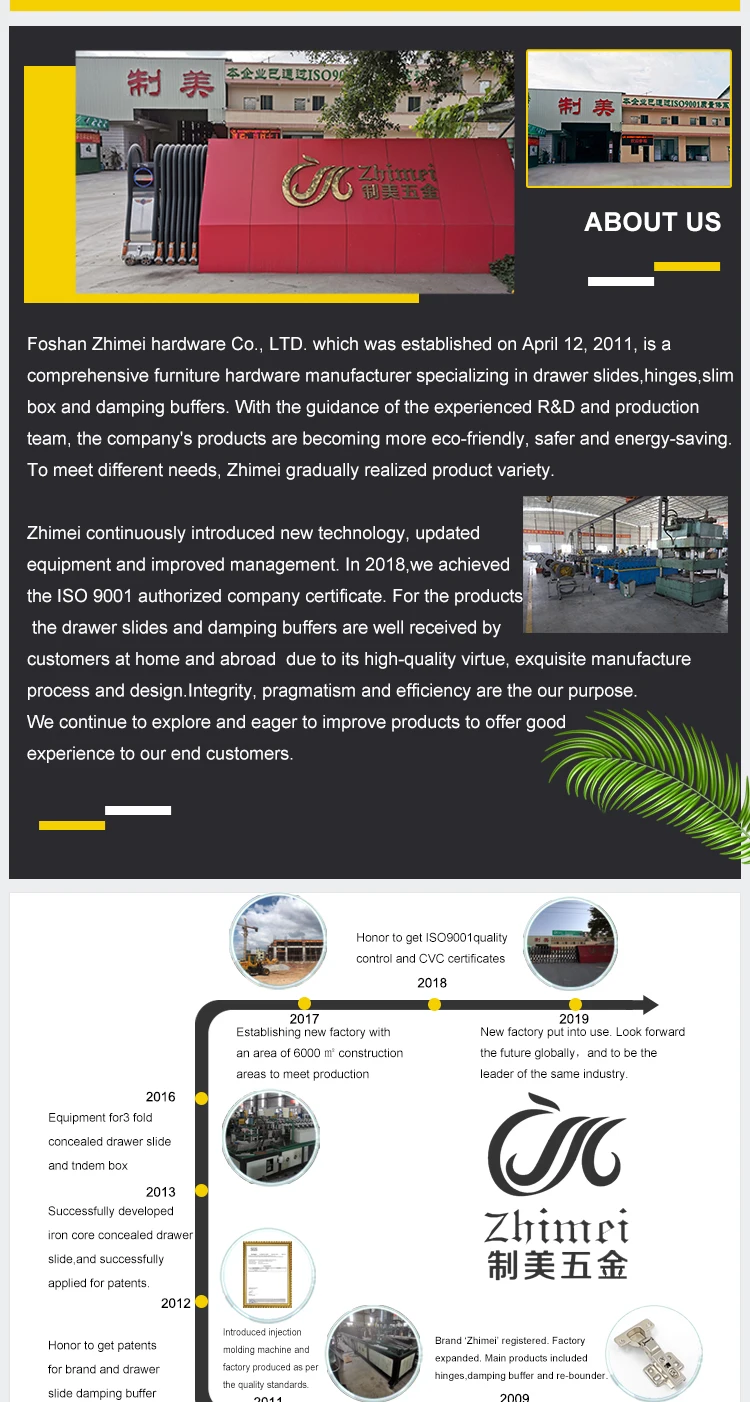 45mm Soft Closing Kitchen Cabinet Dtc Drawer Slides Suppliers