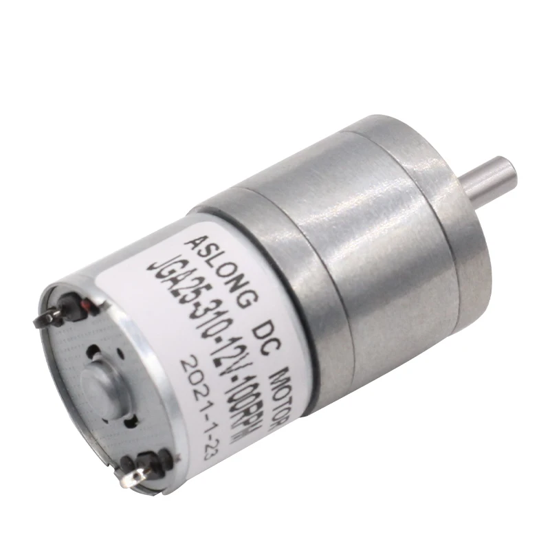 

High Torque brushless dc motor Aslong JGA25-310 Brush 6v Dc Electric gear Motor 12V for Electric car conversion kit