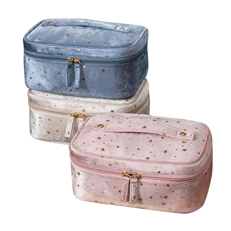

Large Capacity Cosmetic Makeup Bag Pouch Skincare Cosmetic Partition Storage Travel Toiletry Bag Make Up Bags