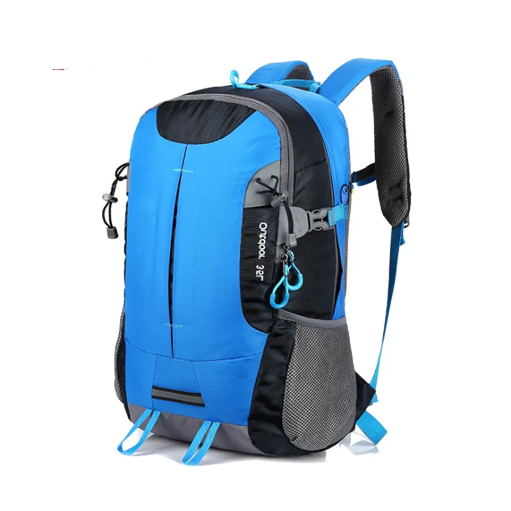 

Outdoor mountaineering backpack picnic field trip hiking backpack outing sports backpack, Green, blue, black, orange