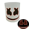 EVA Marshmallow DJ Music Glowing Mask Marshmello Halloween LED Headgear Remote Flash Mask
