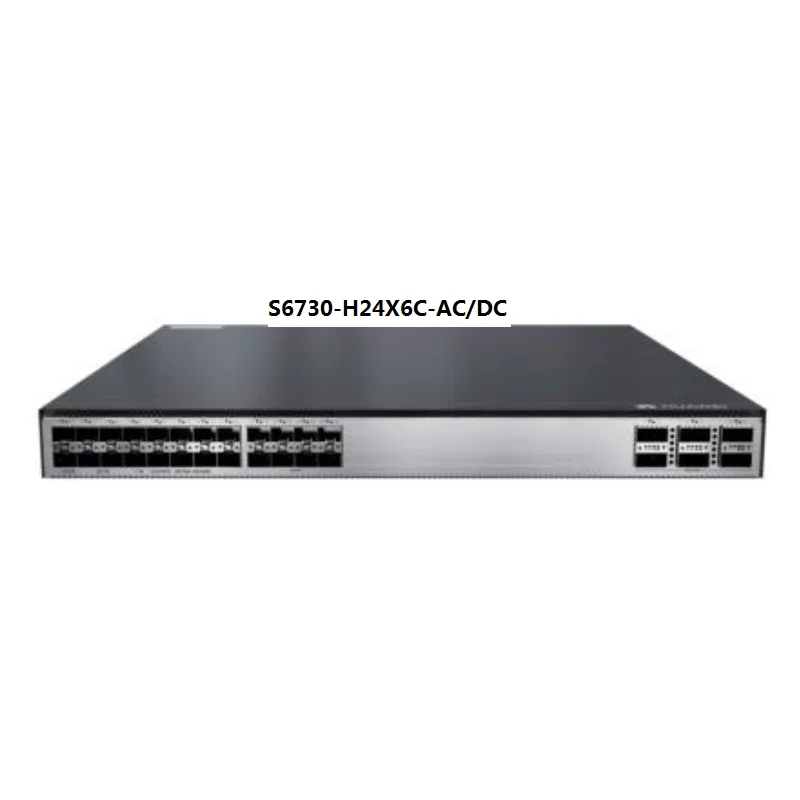 

S6730-H24X6C-DC S6730-H24X6C 24*10GE SFP+ ports, 6*40GE QSFP28 ports, optional license for upgrade to 6*100GE QSFP28
