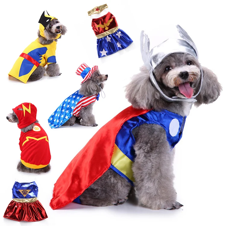 

Fast Deal Hot Sale Halloween Christmas Party Avengers Pet Dog Cosplay Dog Costume