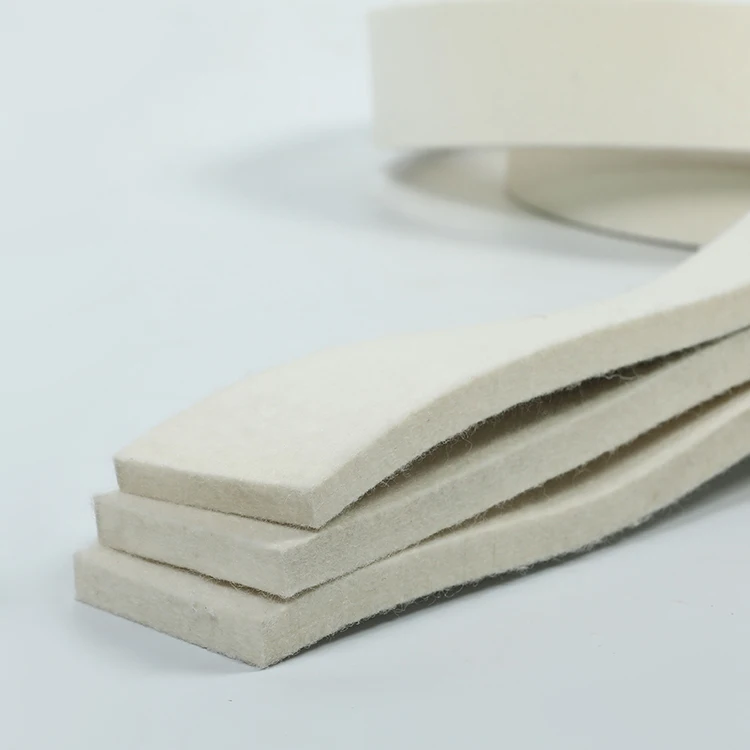 
Wholesale wool felt tape self-adhesive wool felt tape high temperature sealing strip 