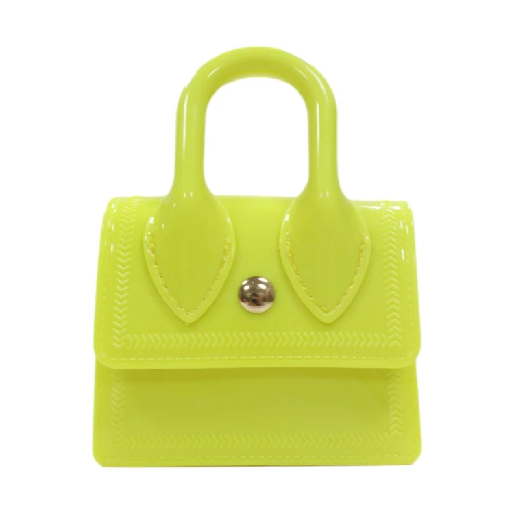 

FB 2021 Hot Selling PVC Women Color Candy Color Handbag Shoulder Bag mini jelly purse for women, Customizable