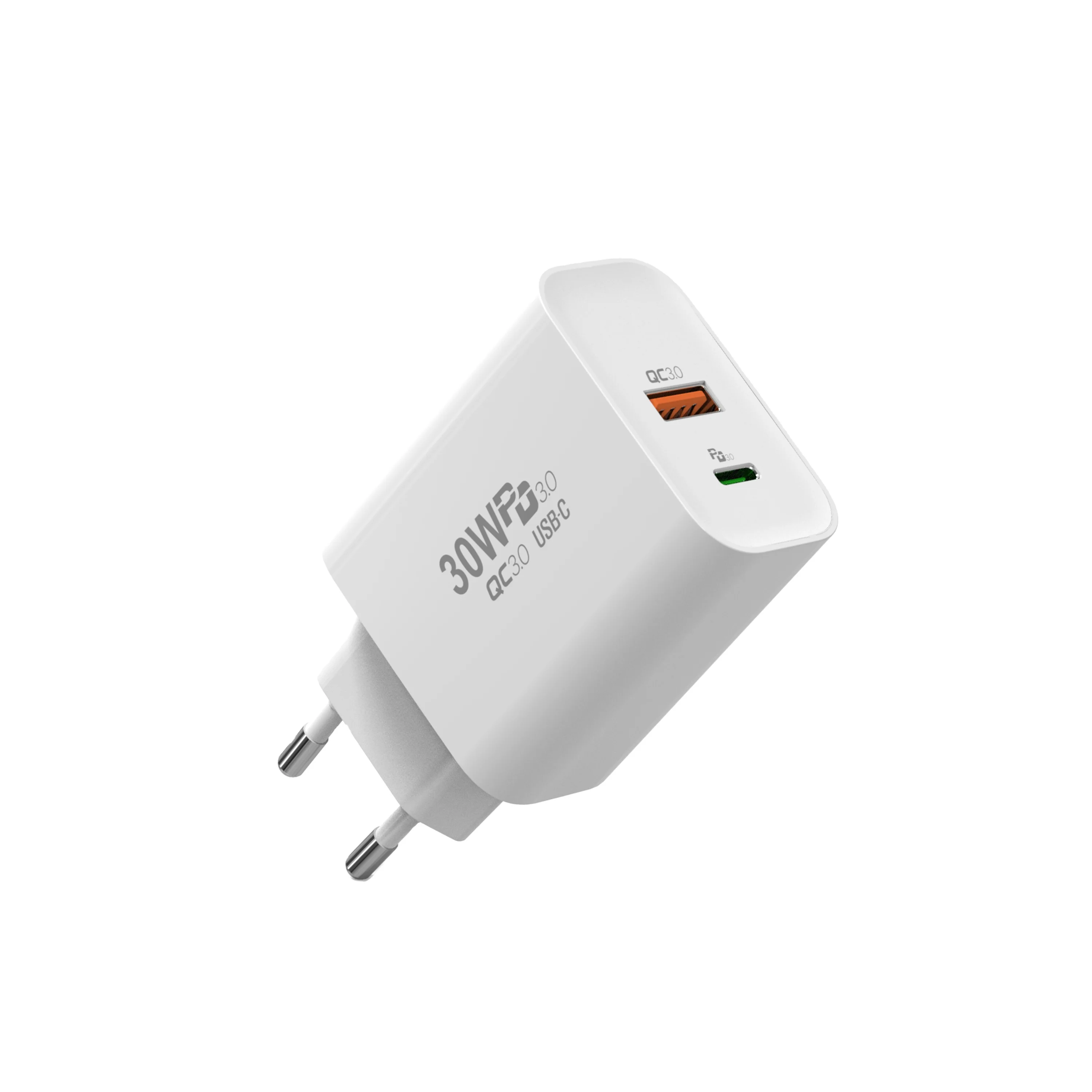 

HUNDA Piano Paint Suface 30W 5V 3A 9V 3A PD QC 3.0 USB A C Mobile Phone Wall Charger For Iphone