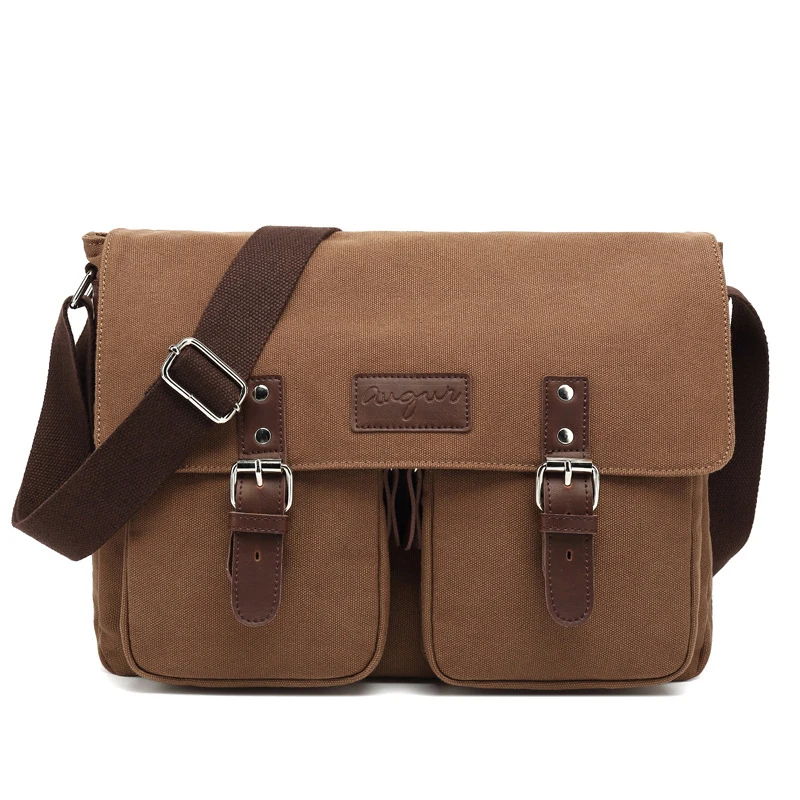 

Popular design Multi-function School Laptop bag Travel Casual canvas Shoulder cross body messenger bag men