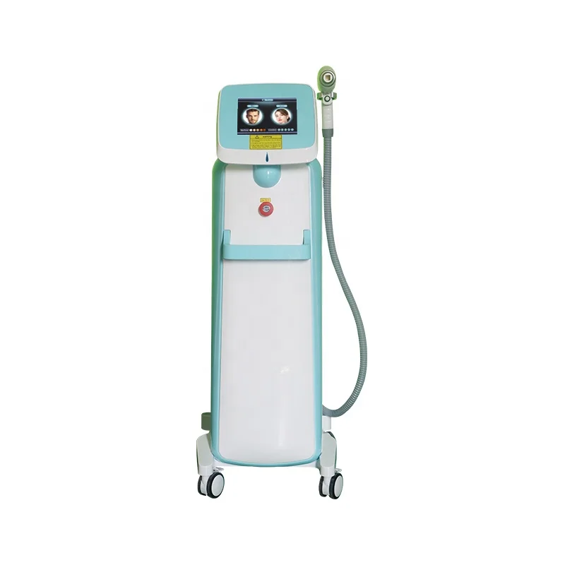 

New Hair Removal Skin Rejuvenation 808nm Diode Laser Machine with Cooling System, White+gray/white+blue