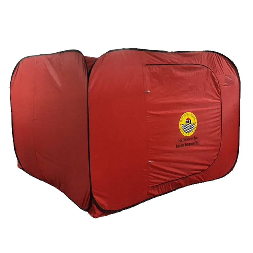 Portable mobile pop up refugee tent emergency evacuation shelter tent