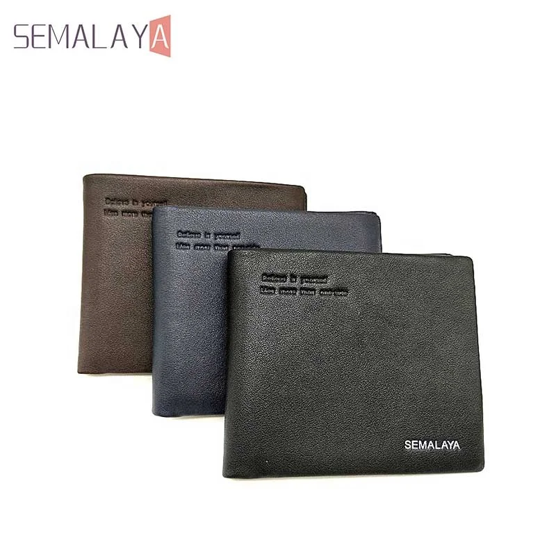 

SEMALAYA Genuine Leather Wallet Men Short Wallet Business Credit Card Holder Money Clip Wallet Men Pocket Purse Wholesale price, Black/blue/brown