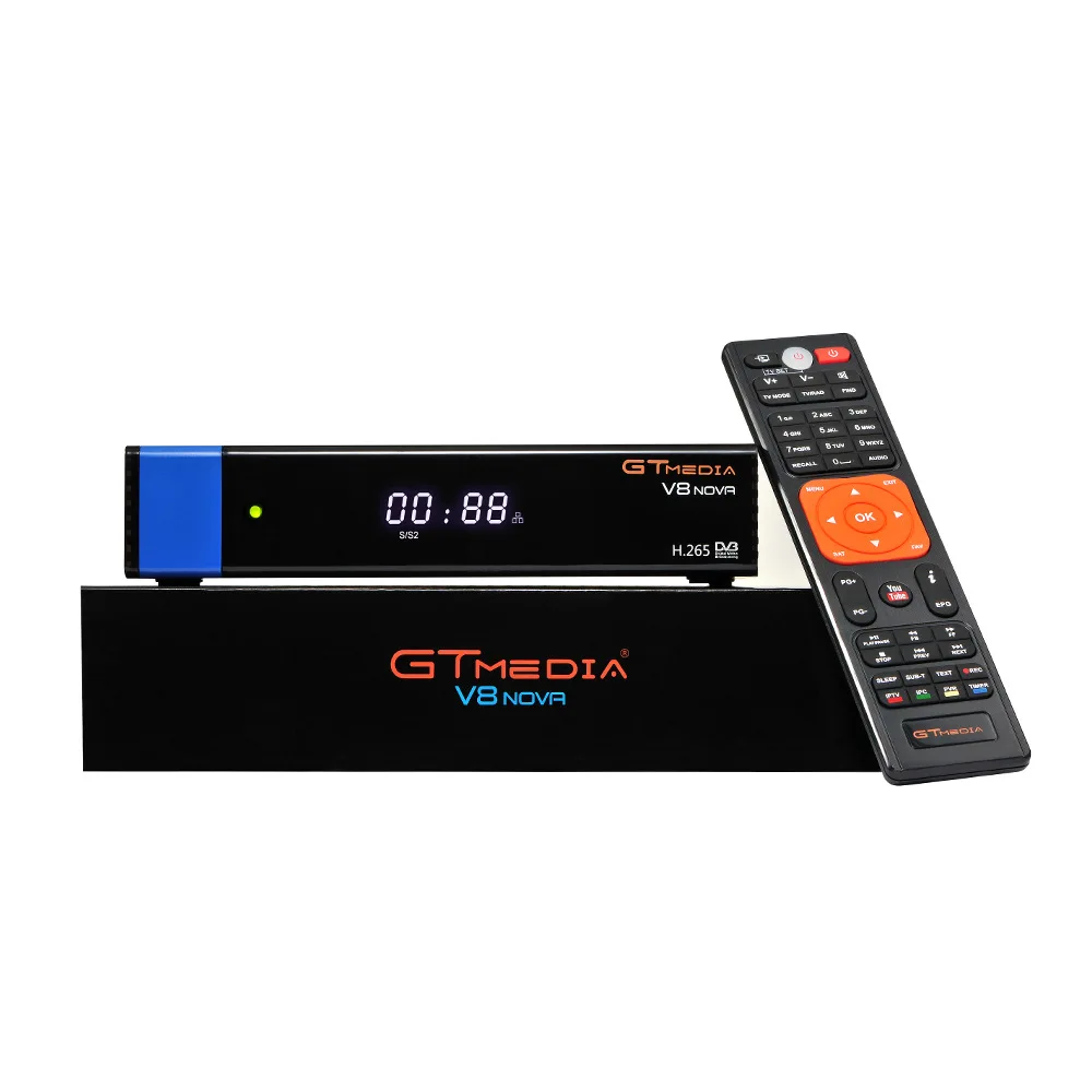 

GTMEDIA V8 NOVA H.265 Receiver PowerVu Cccamd AVS+ With Built-in WIFI ,satellite receiver dvb-s2 support youtube iptv tv box