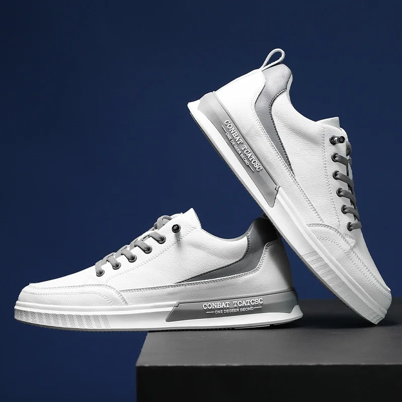 

Fashion Sneakers Classic Street Low Top Leather Skate Shoe For Men, Customized color