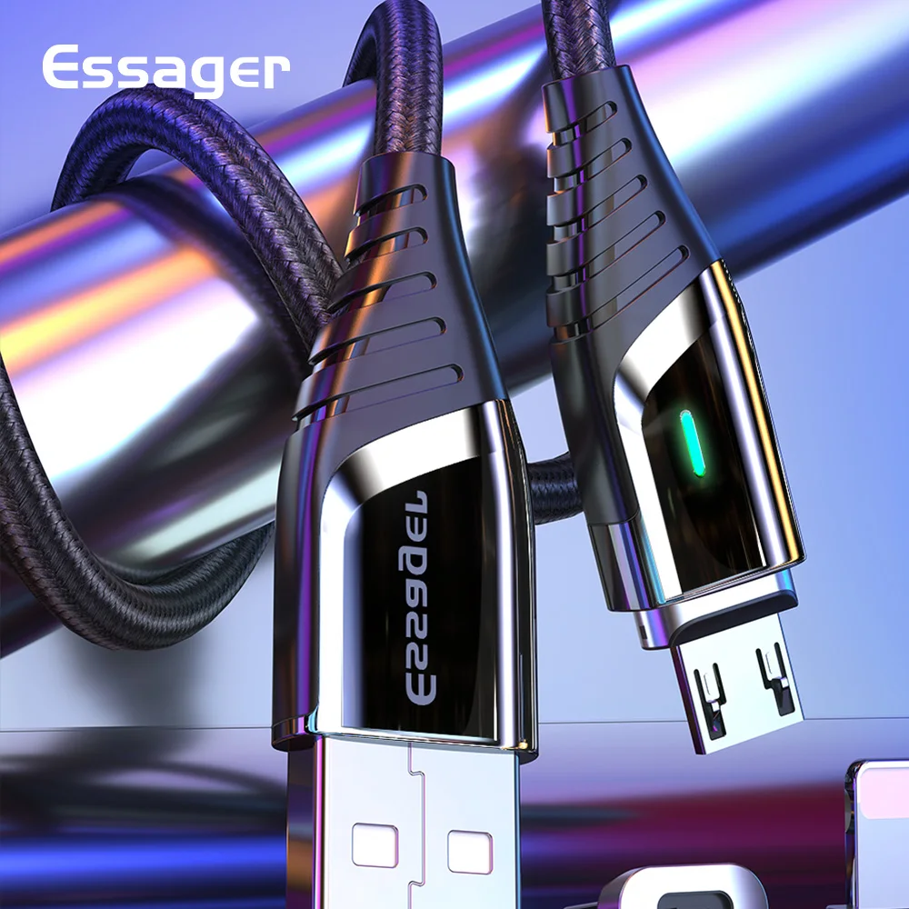 

Essager 3A Magnetic Usb Cable Micro Supporting Data Transmission Compatible with All Micro-interface Devices