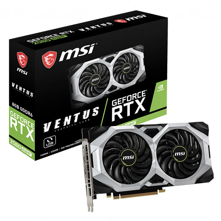 

MSI NVIDIA GeForce RTX 2060 SUPER 8G Gaming Graphics Card with 8GB GDDR6X 256-bit Memory Support Ray Tracing NVIDIA G-SYNC DHR