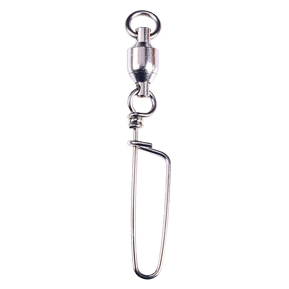 Fishing Swivels Stainless Steel Copper Swivel Snap Hook Rolling Coastlock Snap Ball Bearing Fishing Snap Swivels SS005