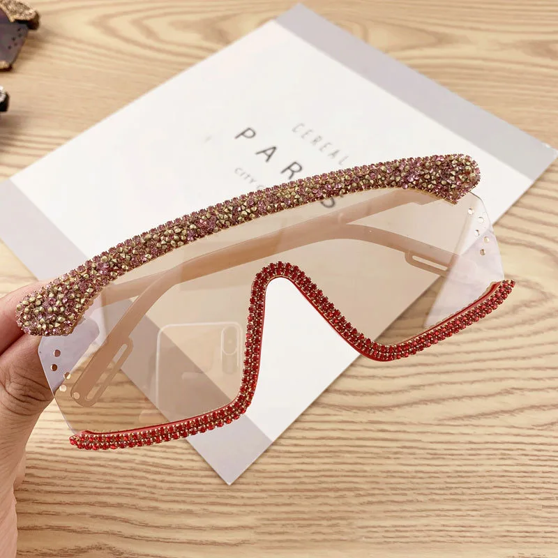 

Keloyi 2020 New Fashion Women Diamond Sunglasses Frame gorgeous glasses Selfie travel sunglasses 89040