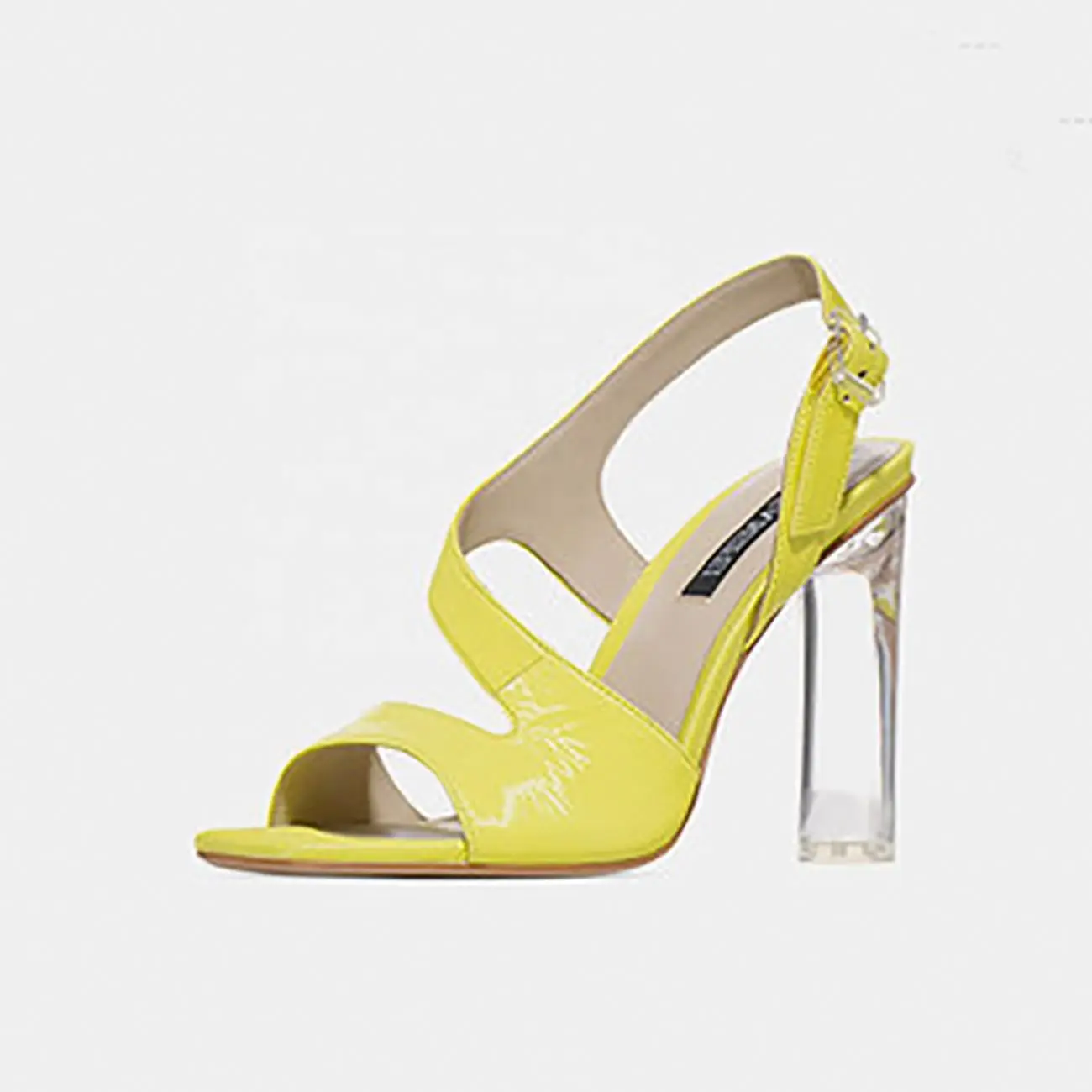 

Wholesale Yellow Color Classic Sandals High Heel Shoes